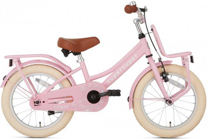 Supersuper Kinderfiets Cooper Roze 16" Roze