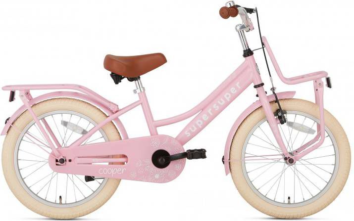 Supersuper Kinderfiets Cooper Roze 18" Roze