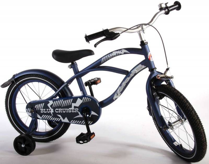 Volare Kinderfiets Blue Cruiser 16" Mat Blauw