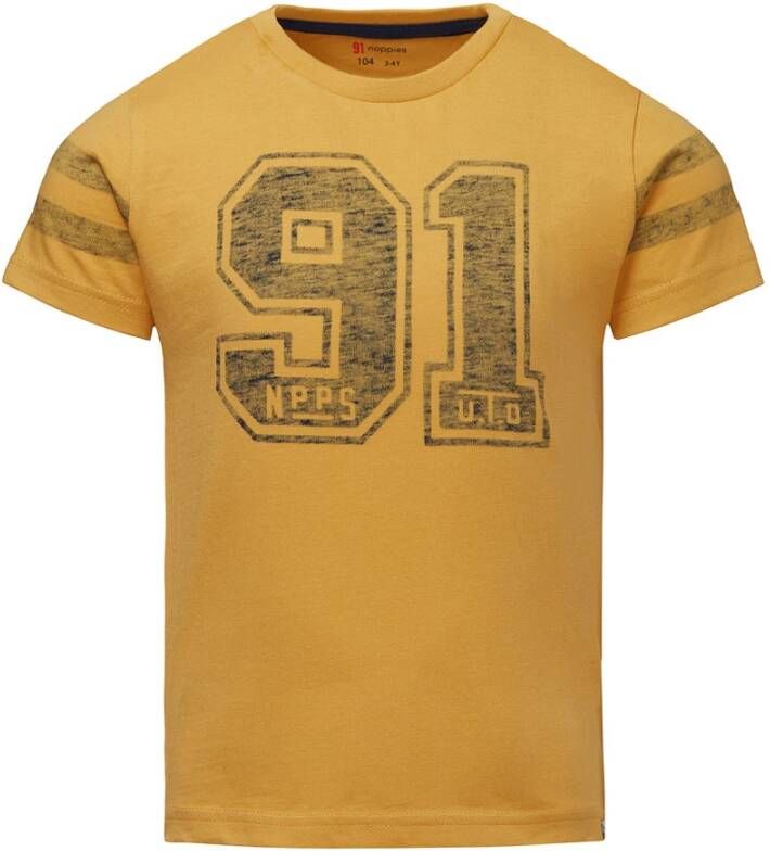 Noppies ! Jongens Shirt Korte Mouw -- Okergeel Katoen