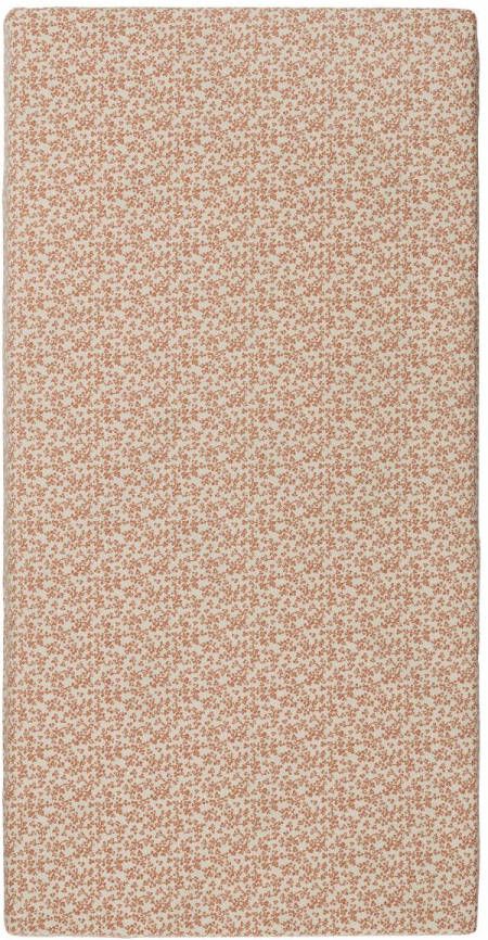 Noppies Baby Comfort Katoen(biologisch)Botanical poplin ledikant hoeslaken 60x120 cm Fog