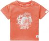 Noppies baby T-shirt B T-shirt SS Twisk met biologisch katoen oranje/wit online kopen