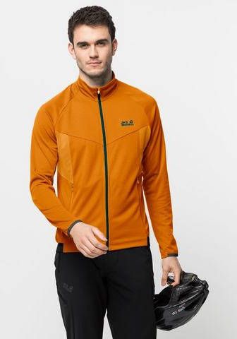Jack Wolfskin Gradient Fleecevest Fiets Oranje