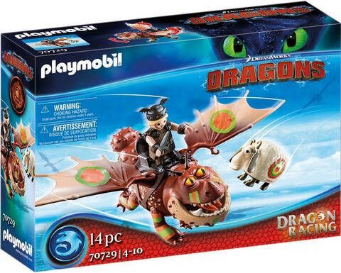Playmobil ® Constructie speelset Dragon Racing Vissenpoot en Speknekje(70729 ), Dragons Gemaakt in Europa(14 stuks )