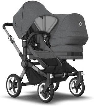 Bugaboo Duo kinderwagen Donkey 5 Duo Complete Graphite/Grey Melange