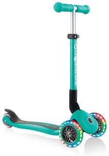 GLOBBER JUNIOR FOLDABLE LIGHT S turkoois, met verlichte wielen