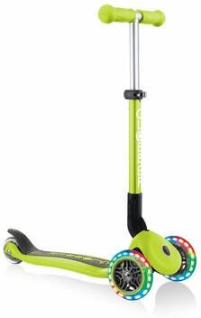 GLOBBER Junior Opvouwbare Light s met verlichte wielen en rugzak, groen