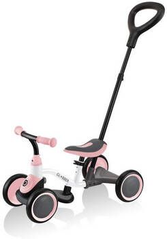 GLOBBER Leerfiets 3 in 1, wit pastelroze
