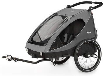 Hauck 2in1 Fietskar en Buggy Dryk Duo Grijs