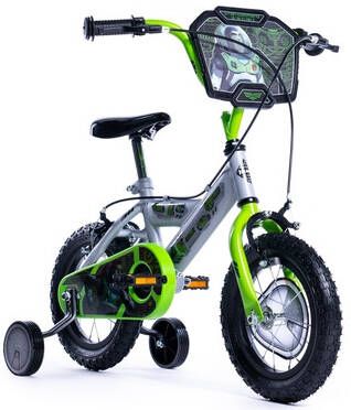 HUFFY Fiets Disney Light Jaar 12 inch Grijs/Groen