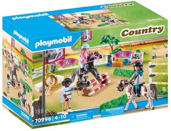 Playmobil ® Constructie speelset Paardrijtoernooi(70996 ), Country Made in Germany(188 stuks )