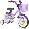 Prometheus Bicycles &#xAE, Kinderfiets 12 vanaf 3 jaar met zijwieltjes in paars & wit online kopen