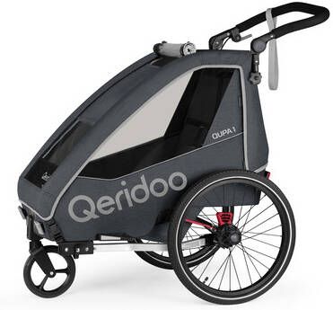 Qeridoo ®, QUPA 1 Grijs kinderfietskar