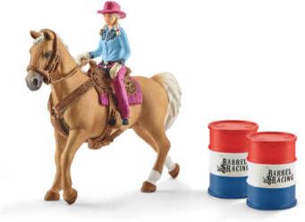 Schleich ® Speelfiguur Farm World, barrel race met cowgirl(41417)(set )
