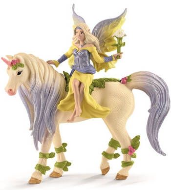 Schleich ® Speelfiguur BAYALA®, Sera mit Blüten Einhorn(70565 )