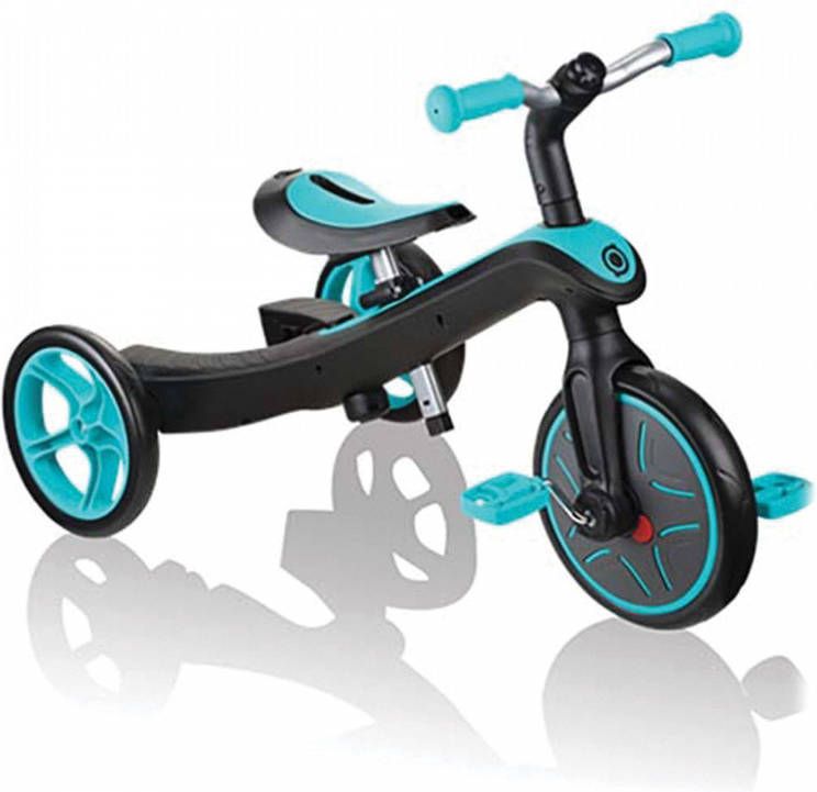 Globber Loopfiets Met 2 Wielen Trike Explorter 2 in 1 Junior Blauw/zwart