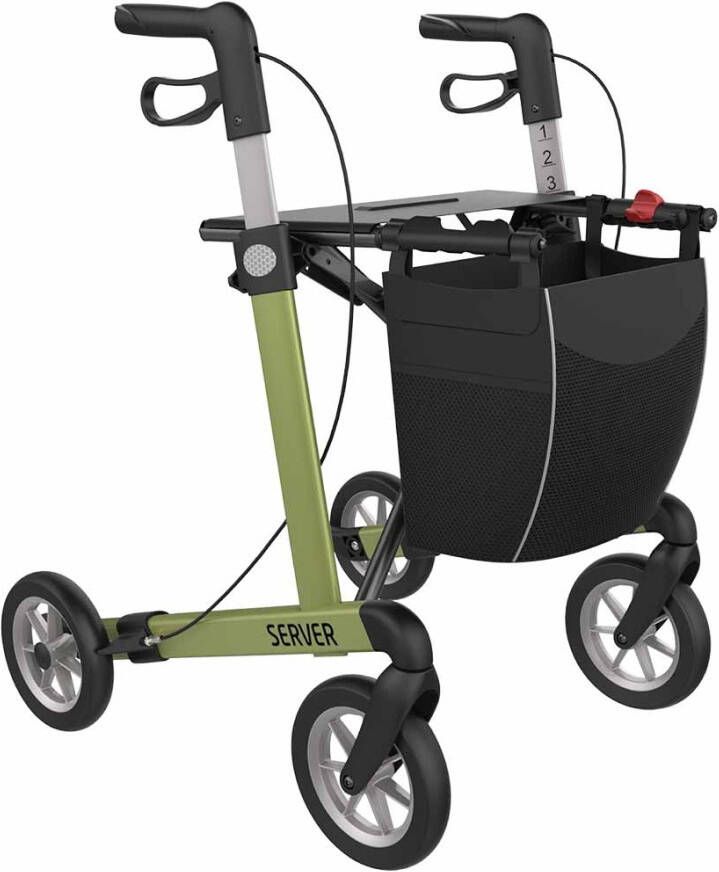 Rehasense Lichtgewicht rollator Server Comfort met SOFT wielen(7 kg )