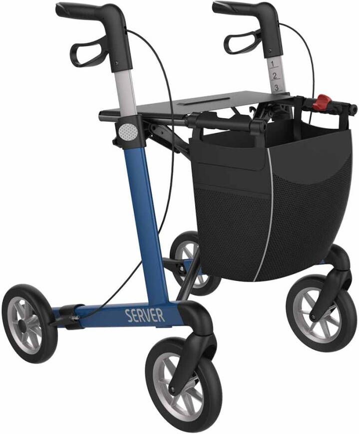 Rehasense Lichtgewicht rollator Server Comfort met SOFT wielen(7 kg )