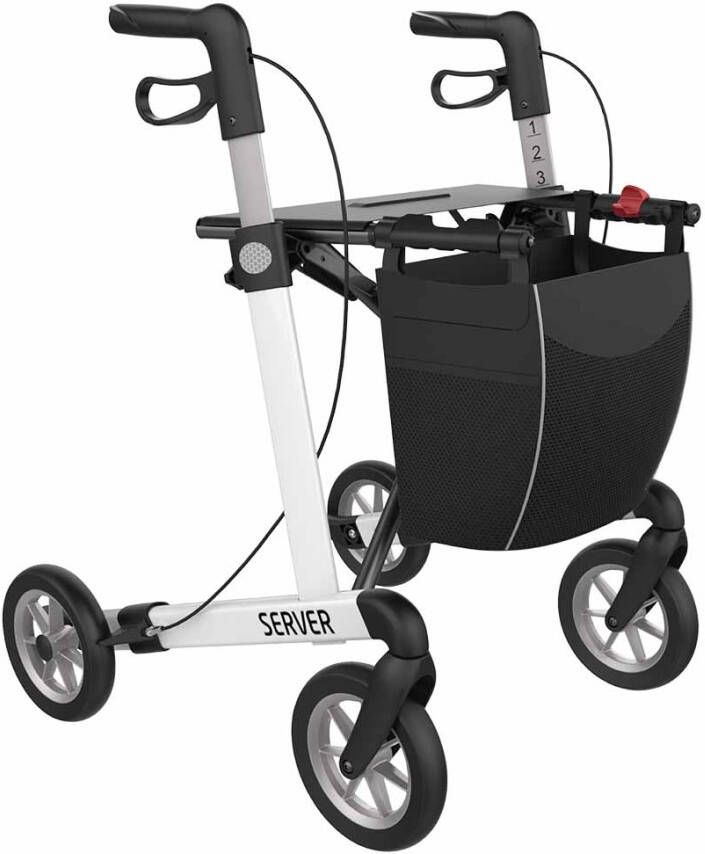 Rehasense Lichtgewicht rollator Server Comfort met SOFT wielen(7 kg )