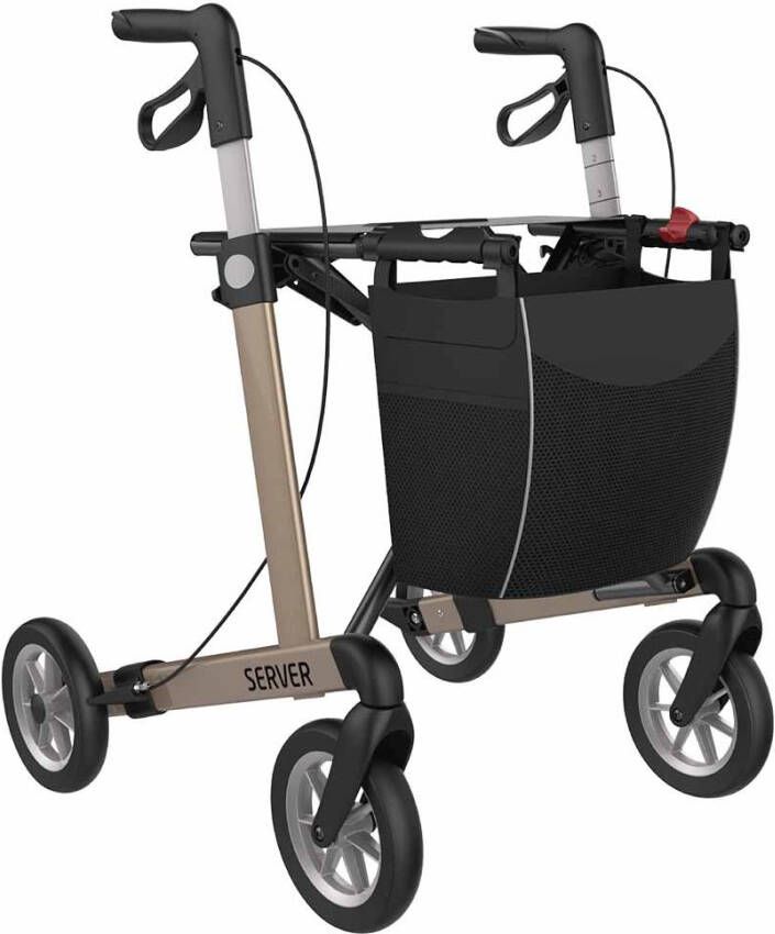 Rehasense Lichtgewicht rollator Server Comfort met SOFT wielen(7 kg )