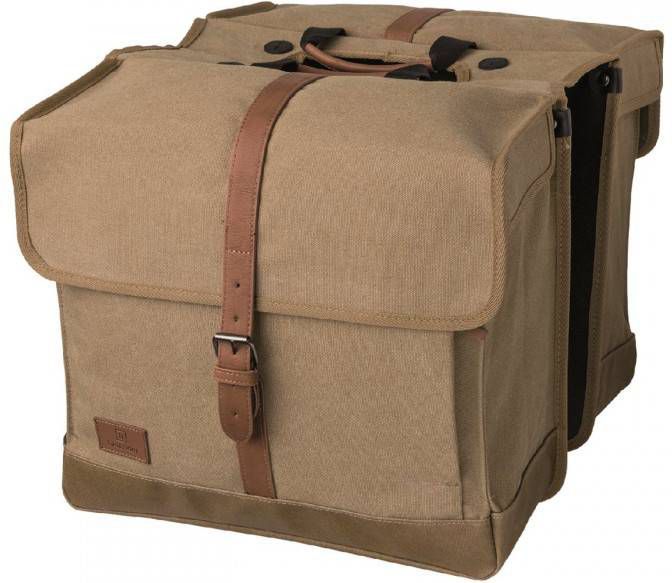 FastRider Isas Dubbele fietstas trend antraciet