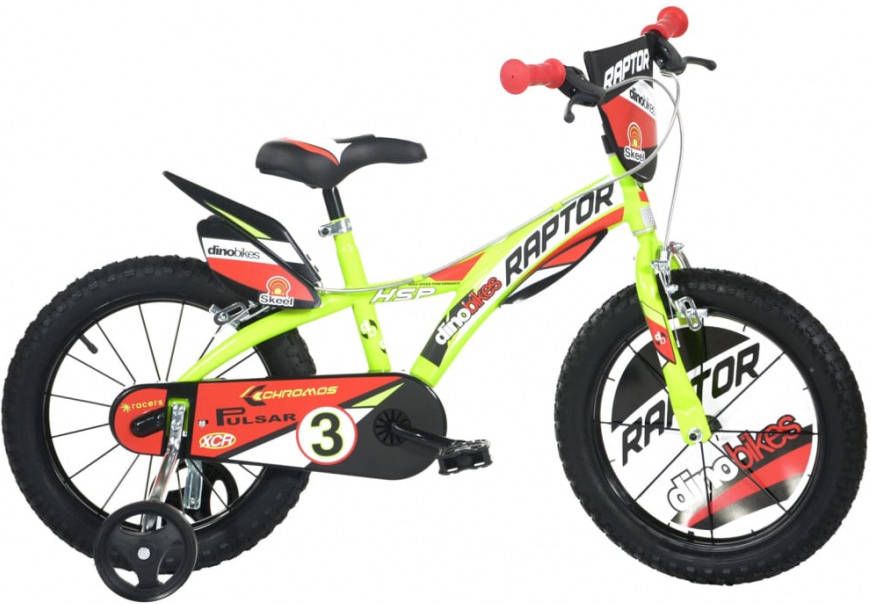 Dino Bikes Kinderfiets Raptor 16" fluorescerend geel