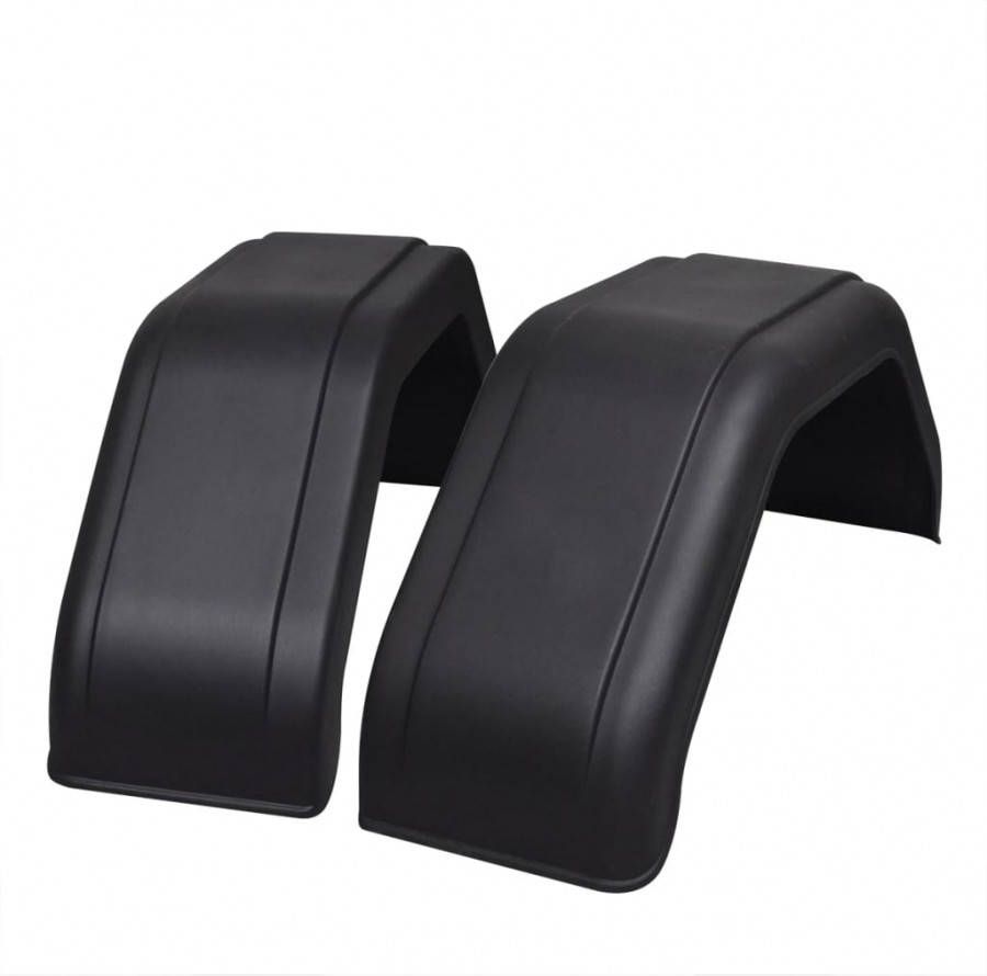 VIDAXL 2 x Spatborden voor aanhanger wielen 220 x 760 mm