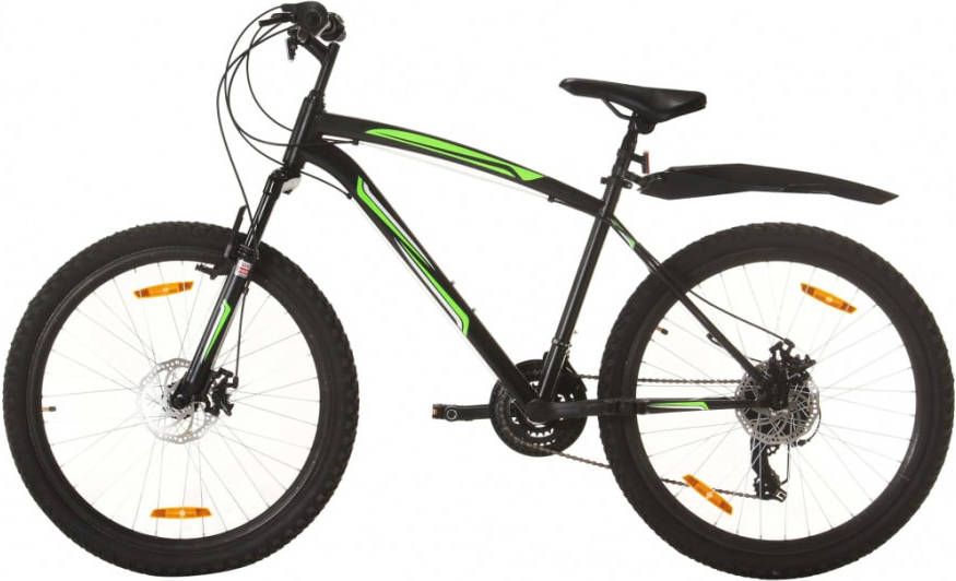 VIDAXL Mountainbike 21 versnellingen 26 inch wielen 42 cm zwart