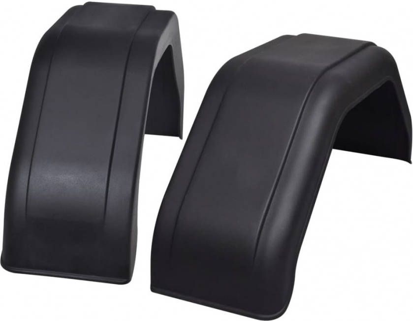 VIDAXL Spatbord voor wielen van een aanhanger 200 x 680 mm 2 st