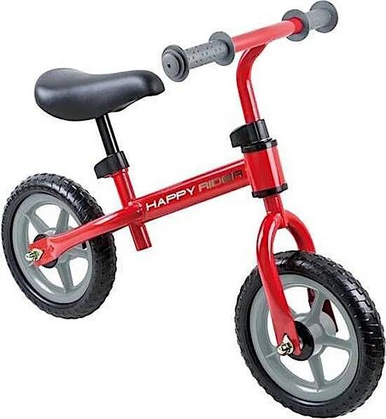 Playfun Loopfiets Met 2 Wielen Happy Rider 12 Inch Junior Vrijloop Rood